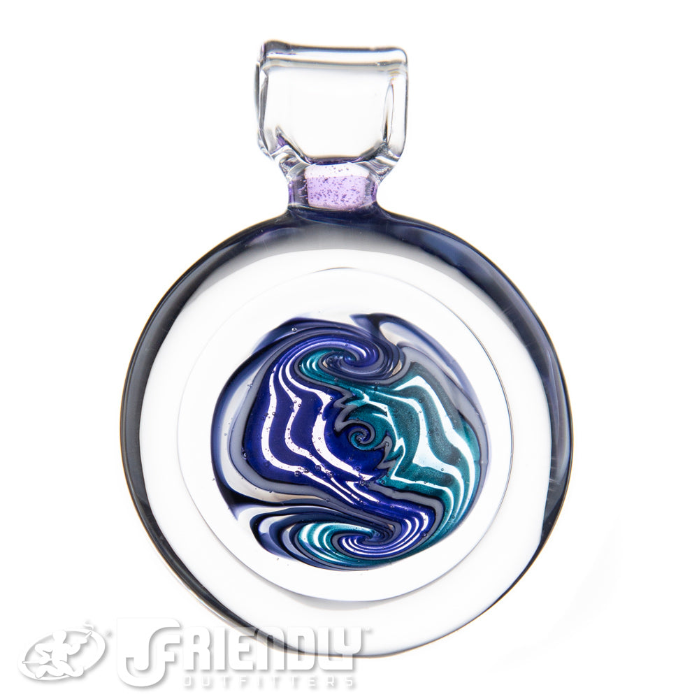 Frito Glass Purple Wig Wag Pendant