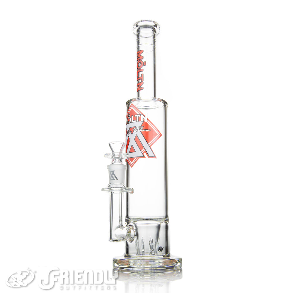 Moltn Glass 65 GZR Tall Body Tube w/ Red & White Label