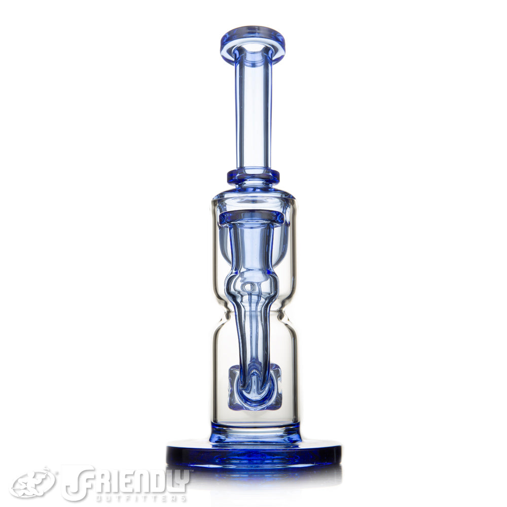Fresh Glass 14mm Blue Cobalt Incycler Recycler