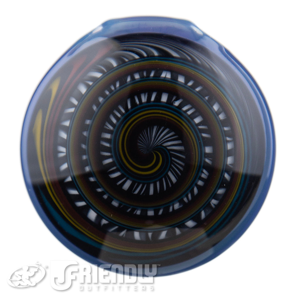 Birddogg Glass Black & White Spiral Pendant