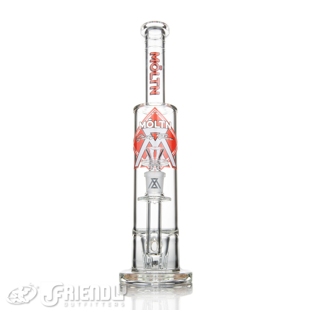Moltn Glass 65 GZR Tall Body Tube w/ Red & White Label