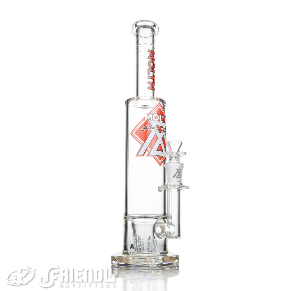 Moltn Glass 65 GZR Tall Body Tube w/ Red & White Label