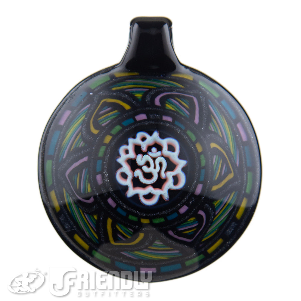 Dew Glass Ohm Symbol Pendant