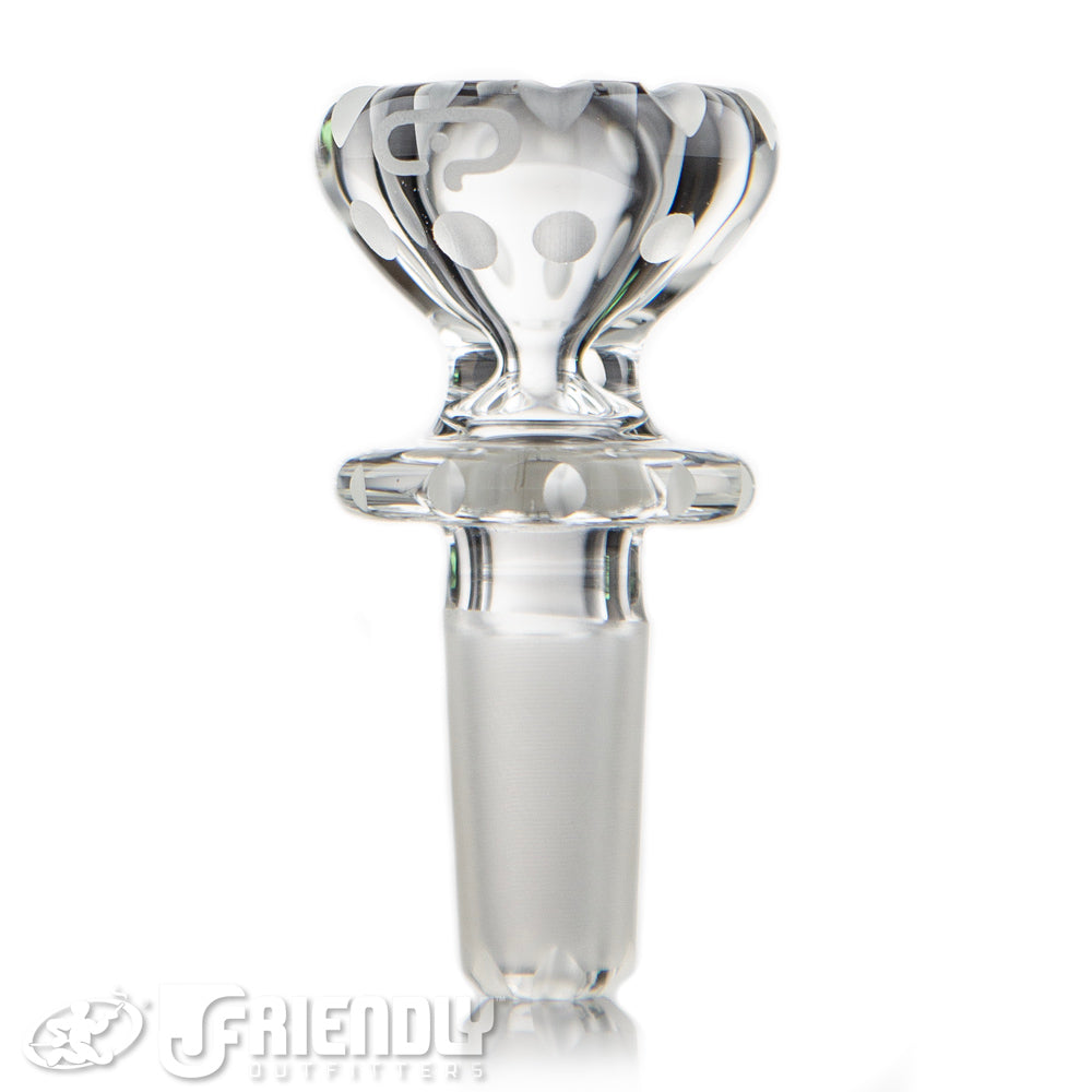 Mobius Glass 14mm Cold Worked Single Hole Slide #4