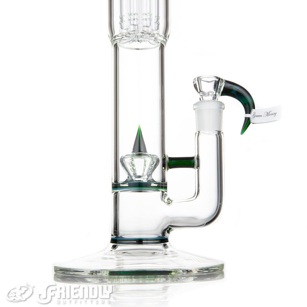 Sovereignty Glass Imperial to 8 Arm w/Partial Green Money Accents and Seals w/Millie