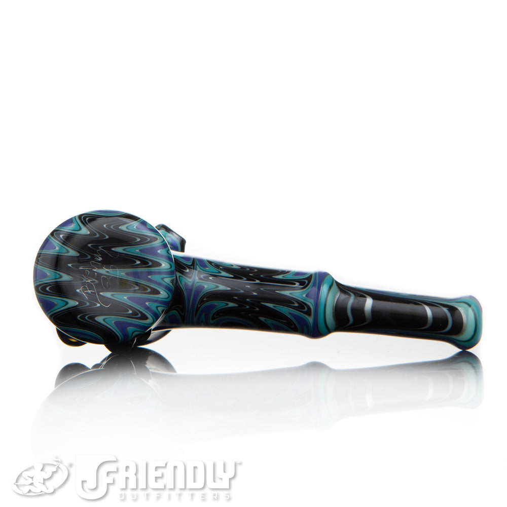 Fat Bottom Glass Blue and Black Reversal Montage Hammer