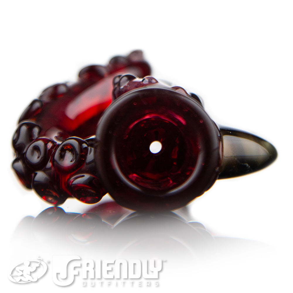 Mako Glass Dark Red Chillum #16
