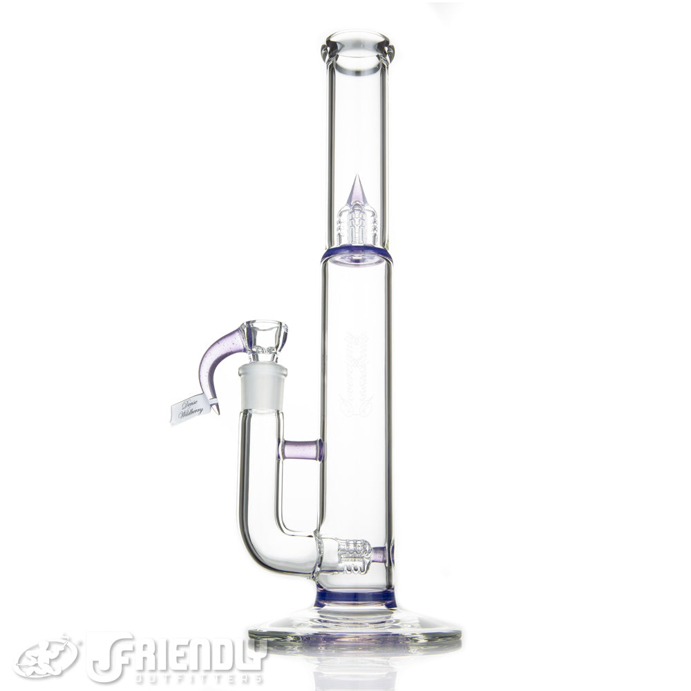 Sovereignty Glass Pawn Shorty4 3 Line  w/ Partial Dense Wildberry Accents & Color Seal
