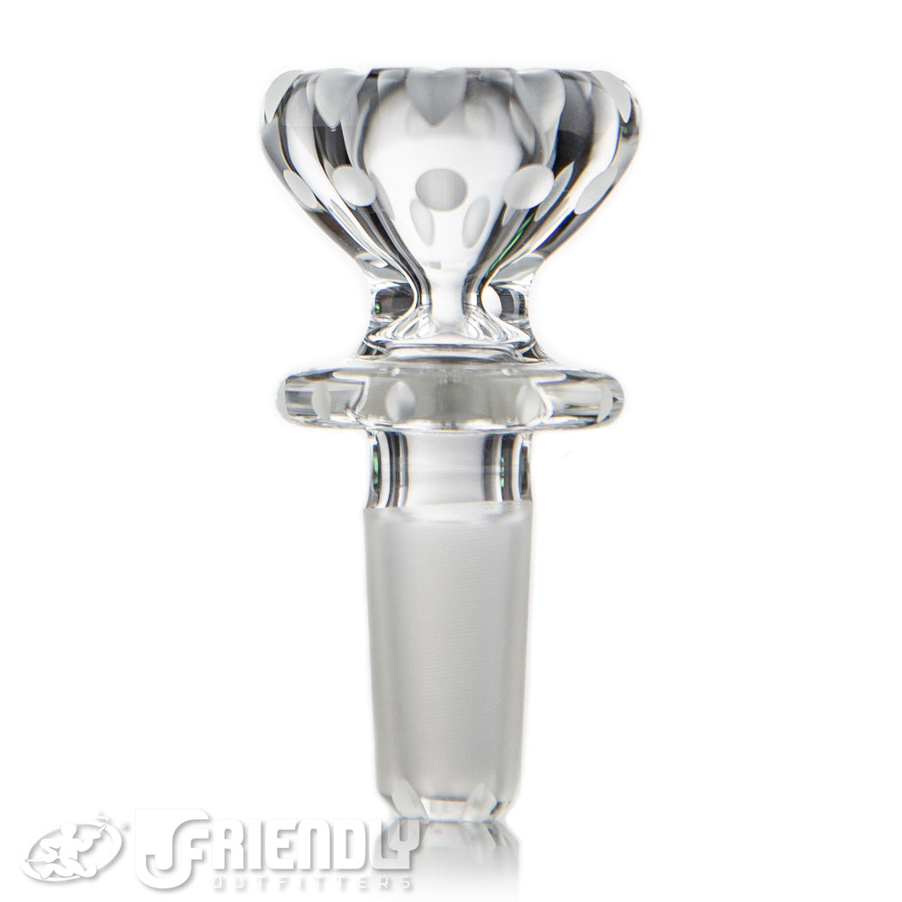 Mobius Glass 14mm Cold Worked Single Hole Slide #4