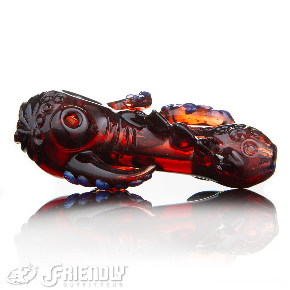 Mako Glass Red Sea Monster Spoon #16