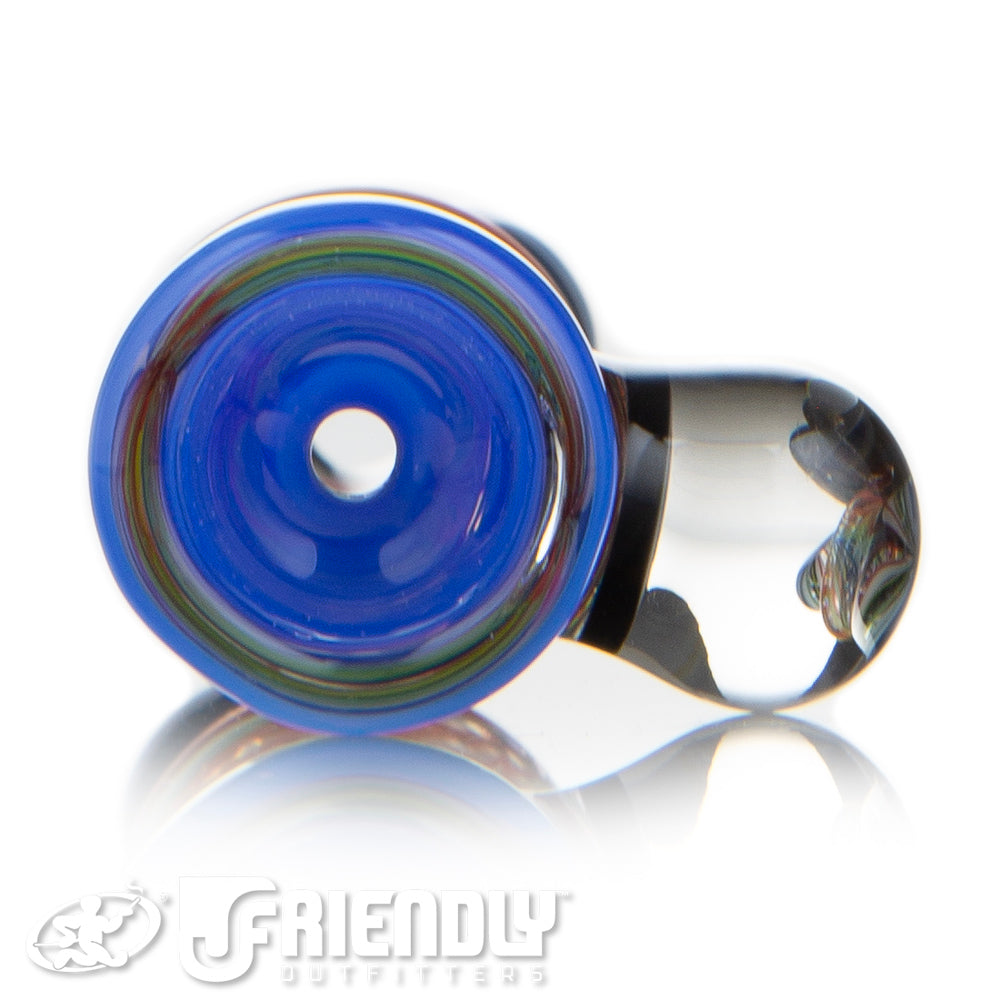 Jareds Glass Rainbow Beachball Hypnotech Chillum w/ Blue Bowl