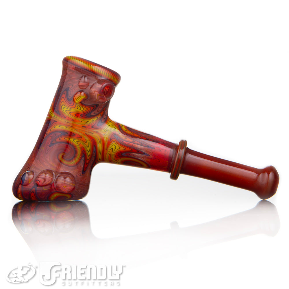 Fat Bottom Glass Red and Orange Reversal Montage Hammer