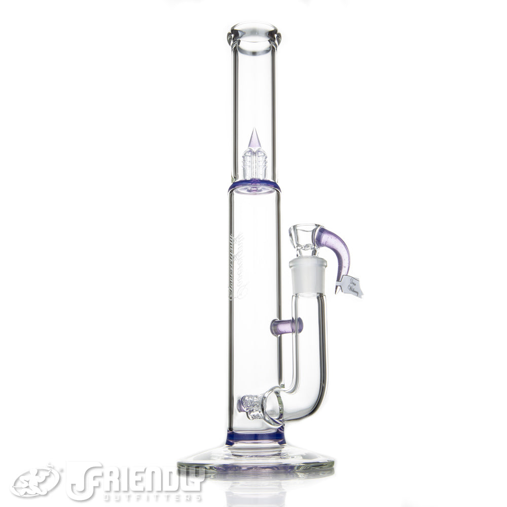 Sovereignty Glass Pawn Shorty4 3 Line  w/ Partial Dense Wildberry Accents & Color Seal
