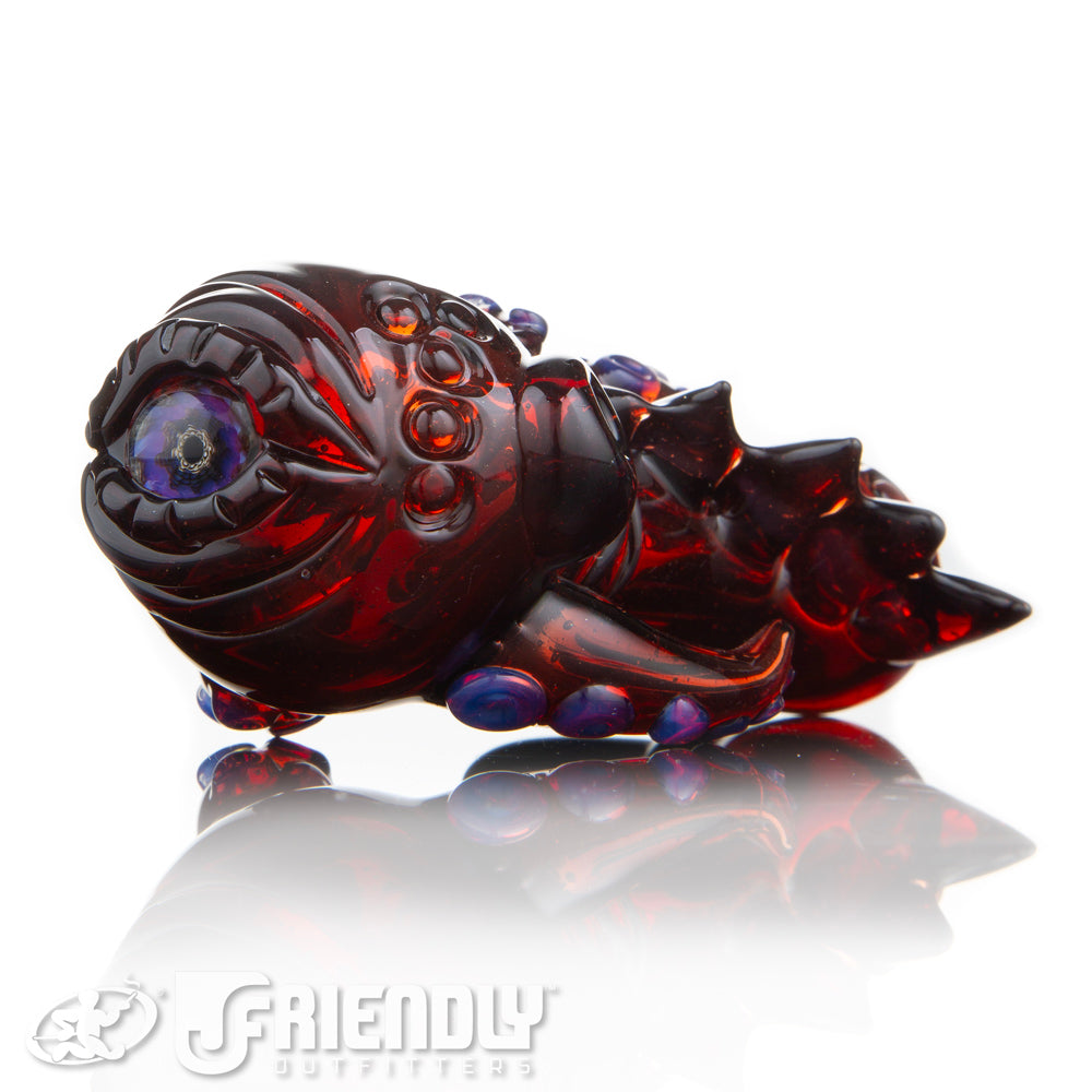 Mako Glass Red Sea Monster Spoon #16