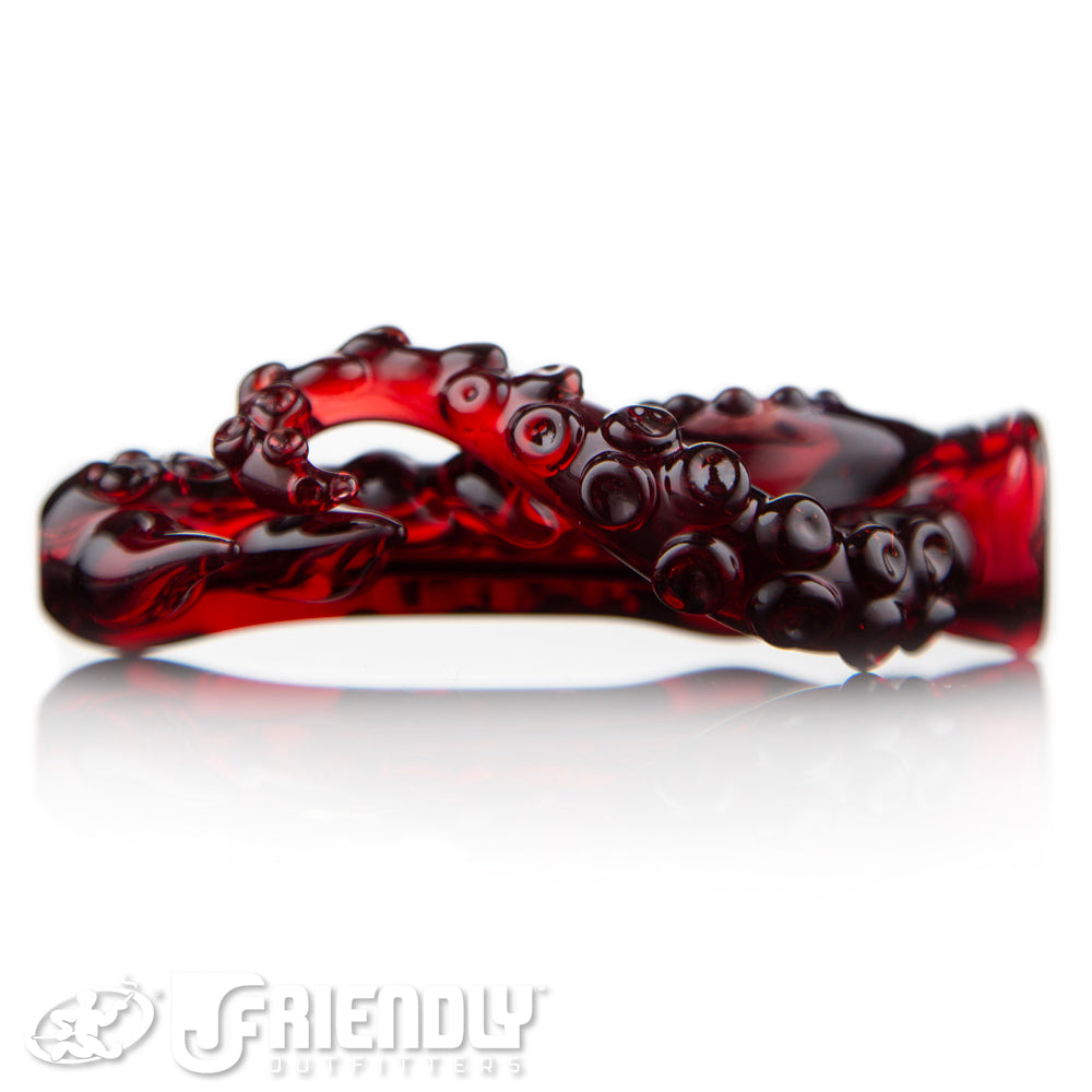 Mako Glass Dark Red Chillum #16
