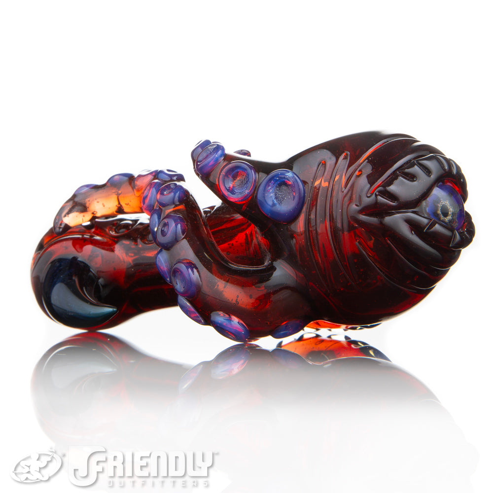 Mako Glass Red Sea Monster Spoon #16