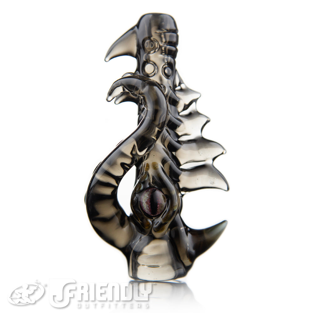 Mako Glass Transparent Grey Chillum #17