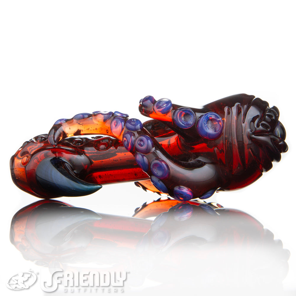 Mako Glass Red Sea Monster Spoon #16