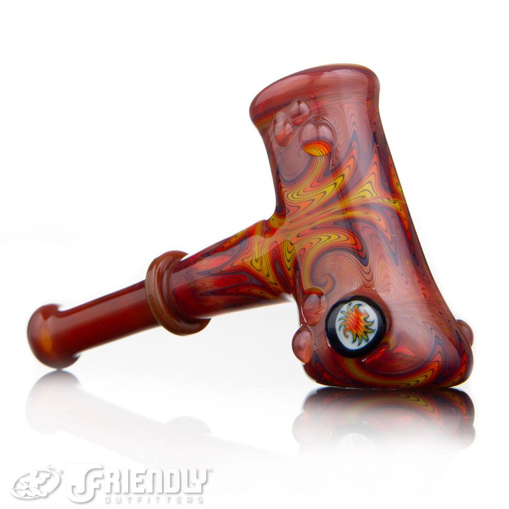 Fat Bottom Glass Red and Orange Reversal Montage Hammer