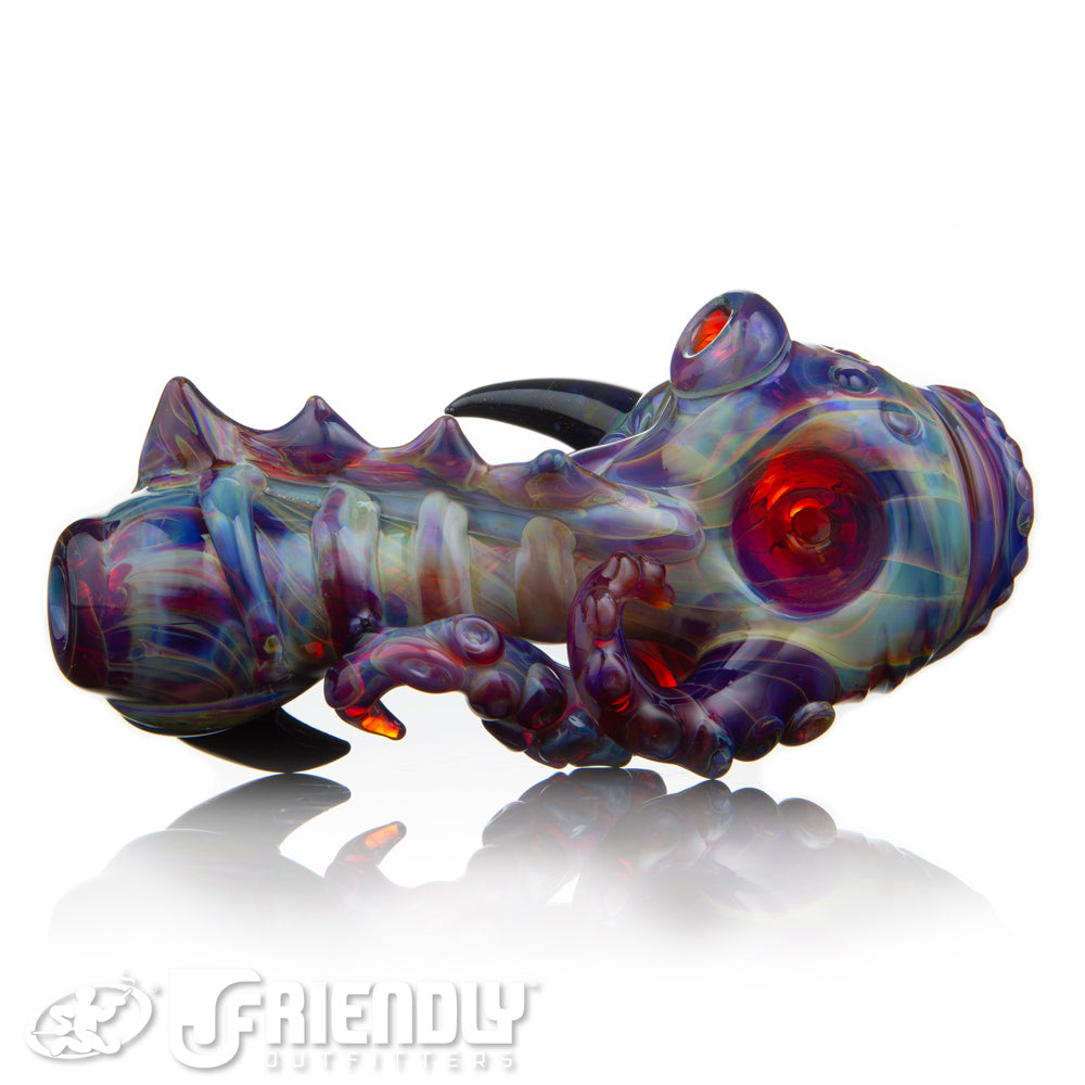 Mako Glass Amber Purple Sea Creature Spoon