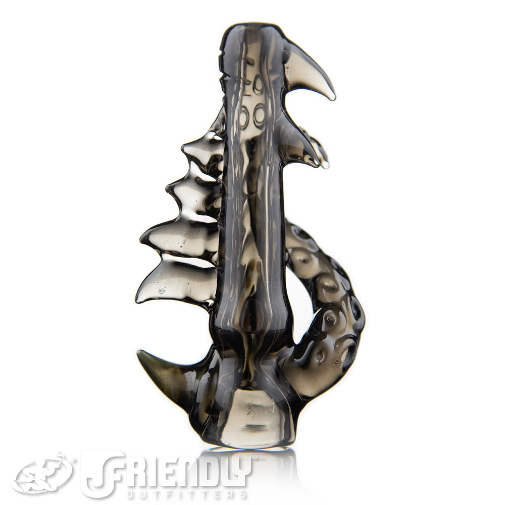 Mako Glass Transparent Grey Chillum #17