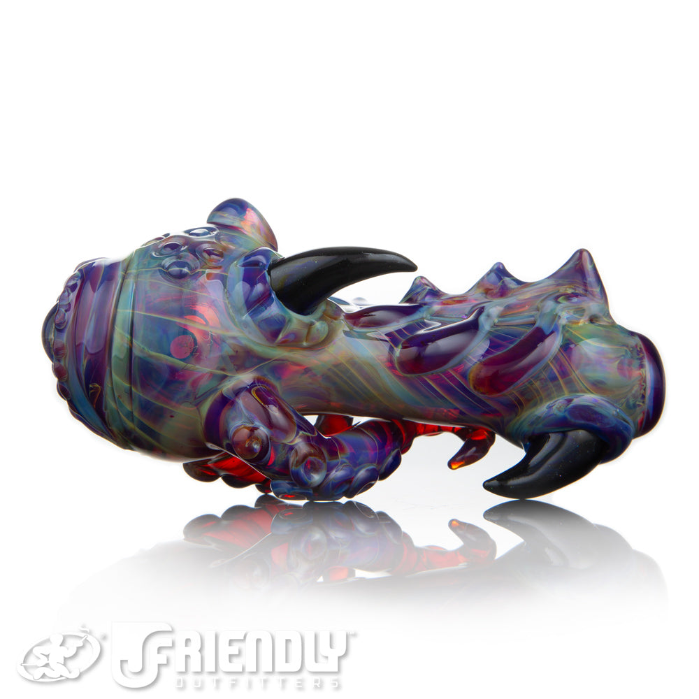 Mako Glass Amber Purple Sea Creature Spoon