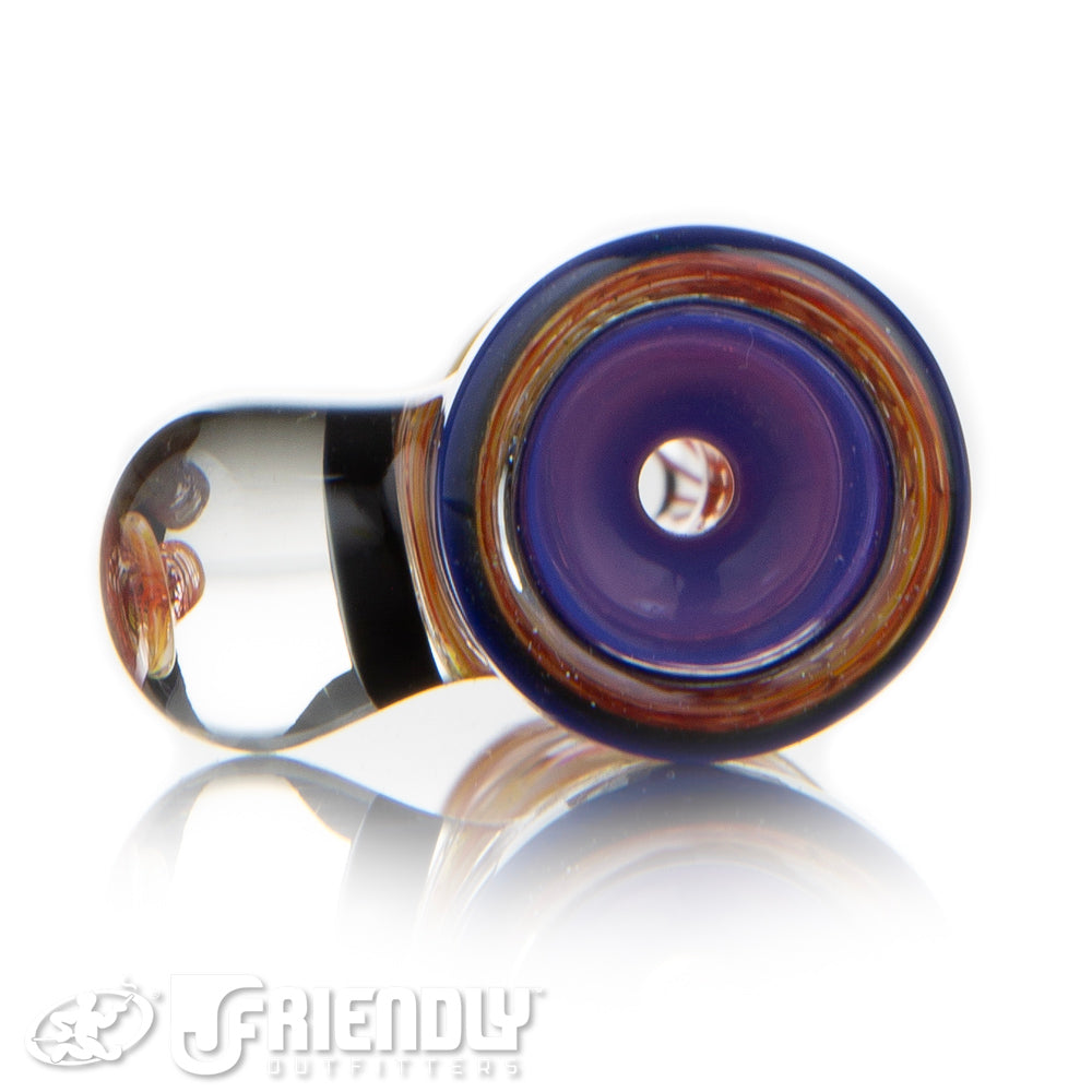Jareds Glass Fire Hypnotech Chillum w/ Purple Bowl