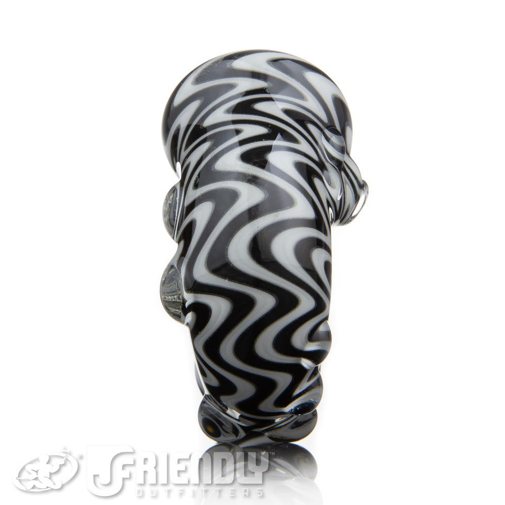 Fat Bottom Glass Small Black and White Reversal Pocket Lock  #2