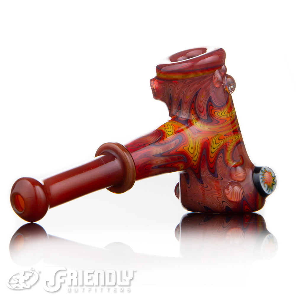 Fat Bottom Glass Red and Orange Reversal Montage Hammer
