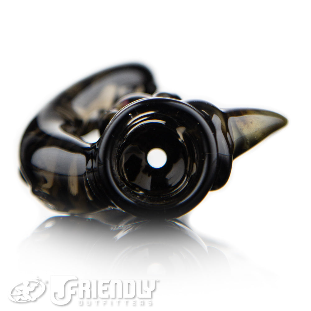 Mako Glass Transparent Grey Chillum #17
