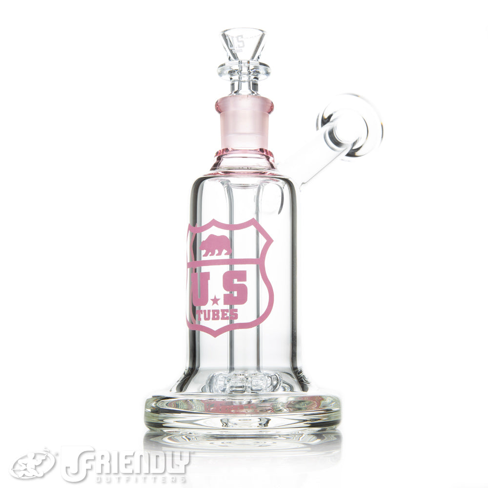 US Tubes 19mm Hybrid Bubbler w/Pink Label and Joint