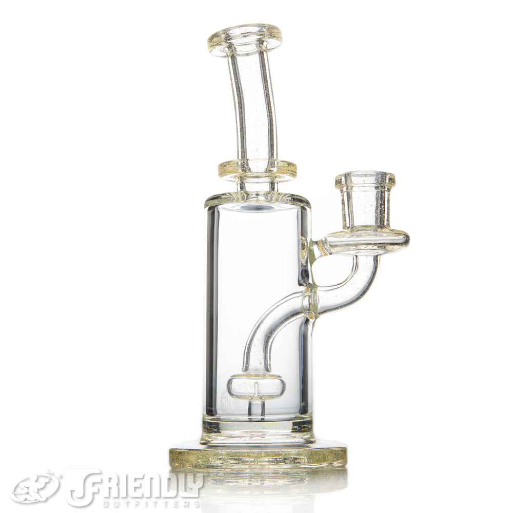 Fatboy Glass 14mm UV Reactive Tall Can Bubbler