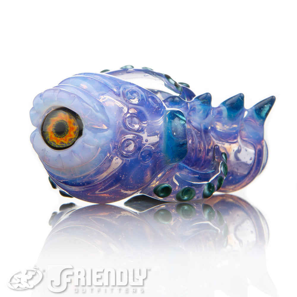 Mako Glass Purple and Green Sea Monster Spoon #18