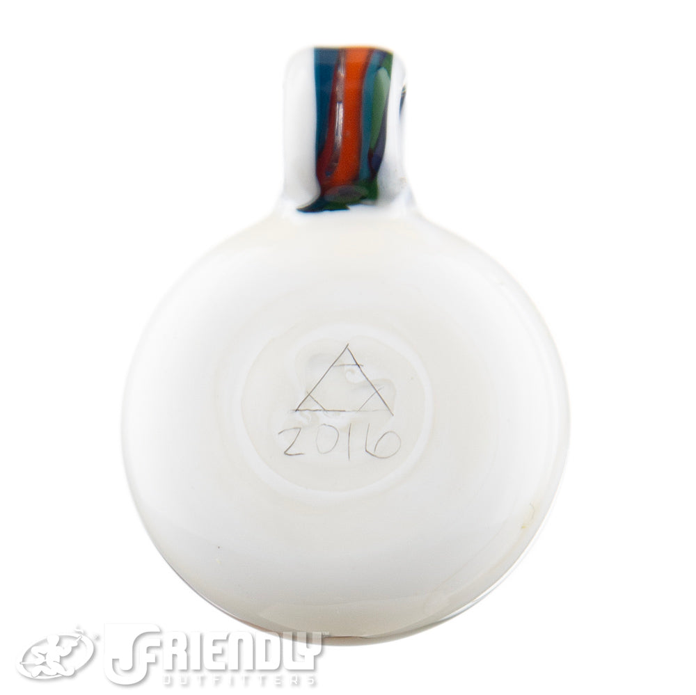Trip A Glass Spiral Pendant w/ White Back