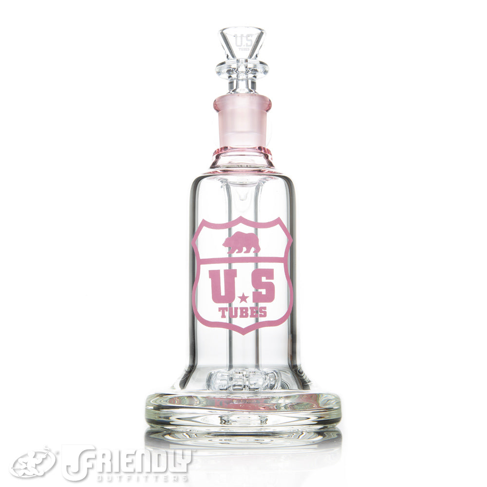 US Tubes 19mm Hybrid Bubbler w/Pink Label and Joint