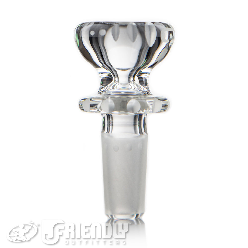 Mobius Glass 14mm Cold Worked Single Hole Slide #2