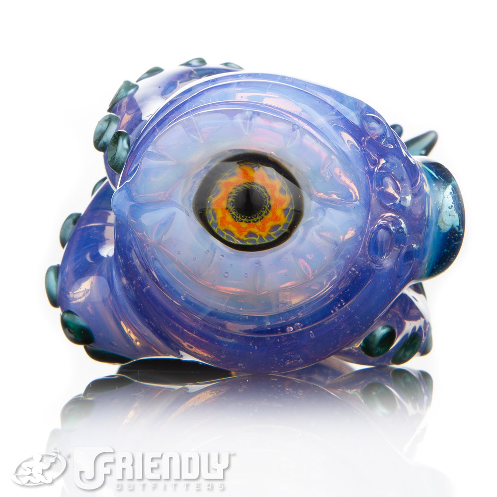 Mako Glass Purple and Green Sea Monster Spoon #18