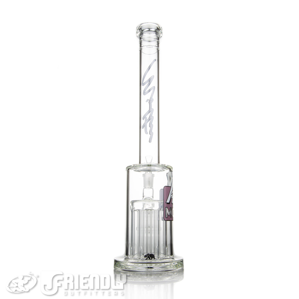 Moltn Glass 80 Short Body Tall Tree Tube w/ Purple & White Label