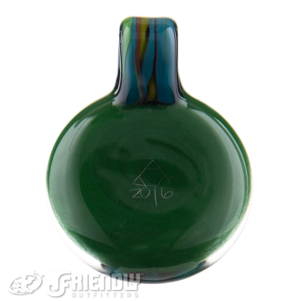 Trip A Glass Spiral Pendant w/ Green Back