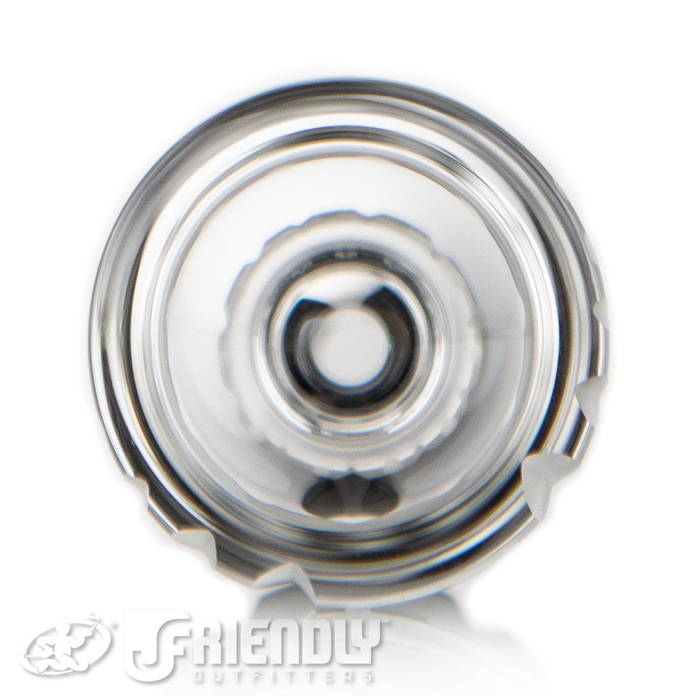 Mobius Glass 14mm Cold Worked Single Hole Slide #2