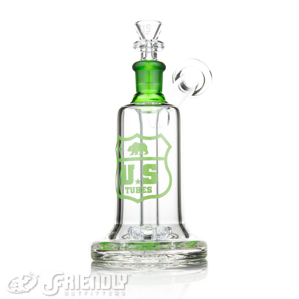 US Tubes 19mm Hybrid Bubbler w/Green Label and Joint