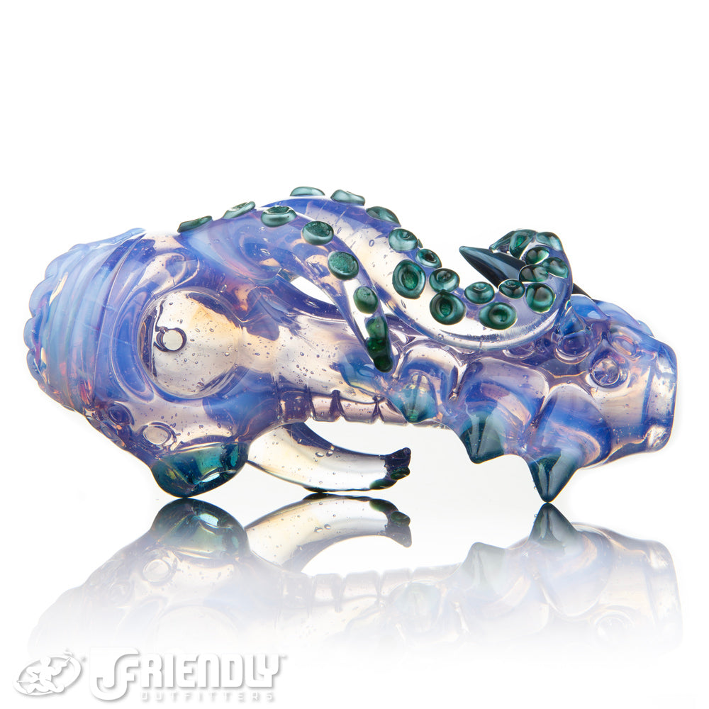 Mako Glass Purple and Green Sea Monster Spoon #18