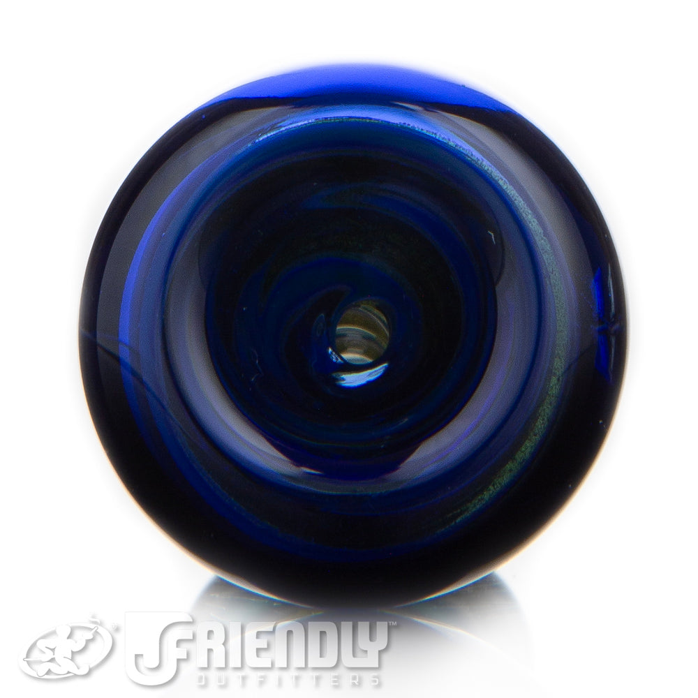 Steve Maida Glass Grey & Blue Swirl Chillum