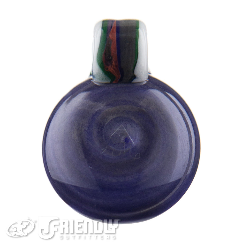 Trip A Glass Spiral Pendant w/ Blue Back