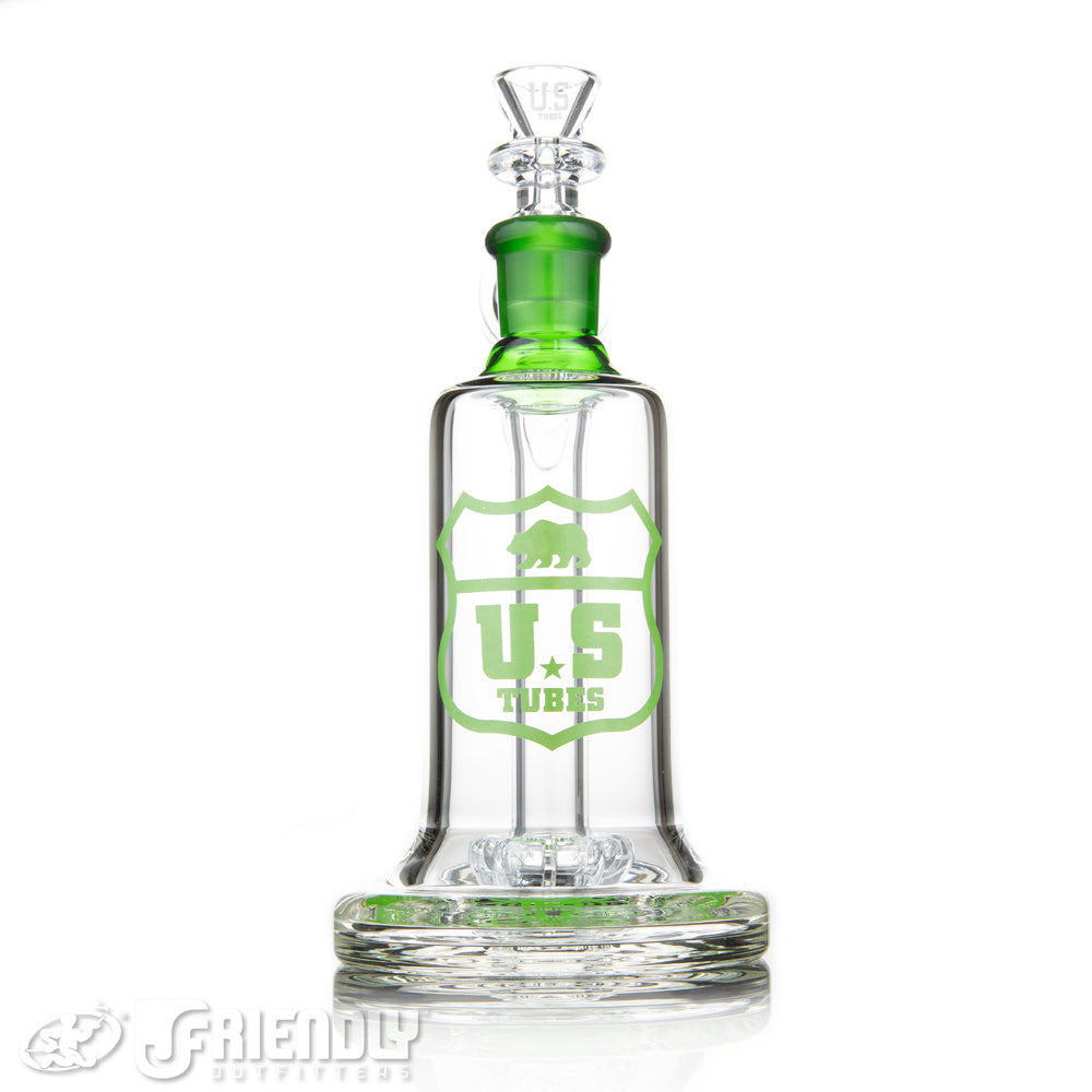 US Tubes 19mm Hybrid Bubbler w/Green Label and Joint