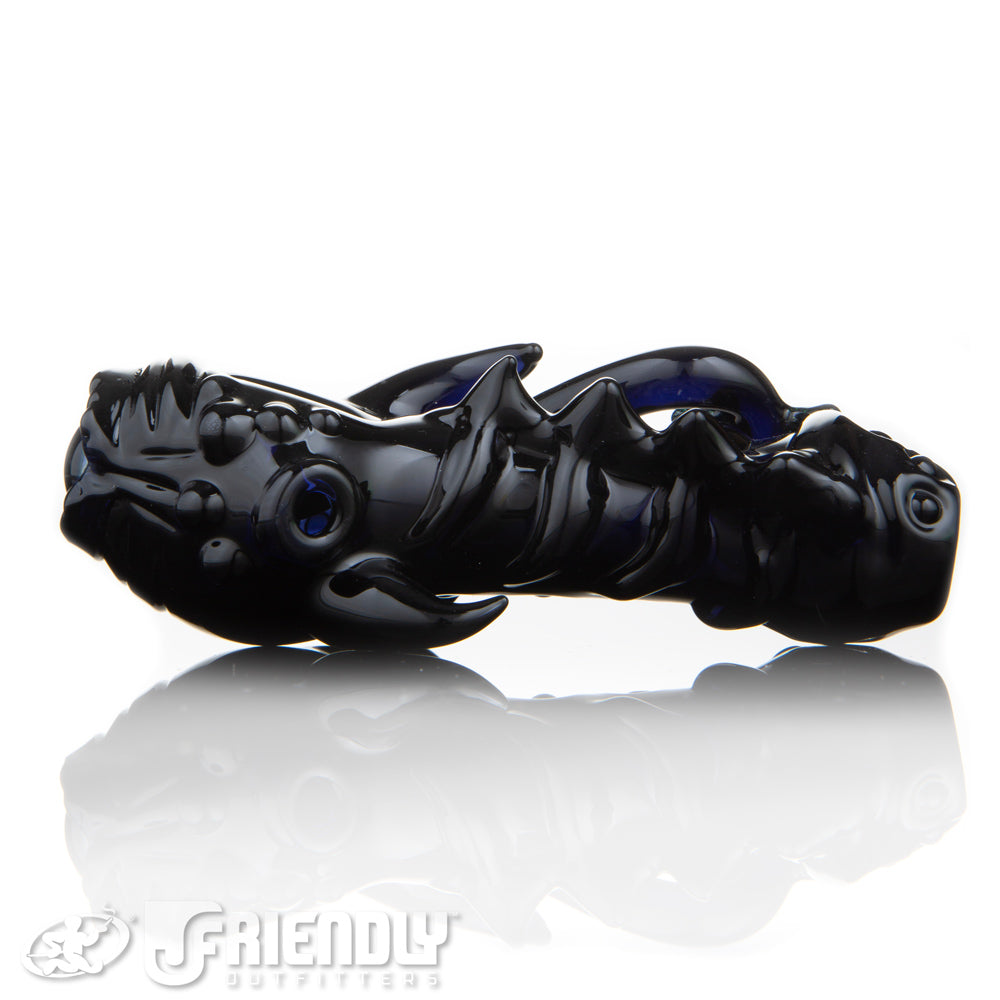 Mako Glass Black Sea Monster Spoon #14