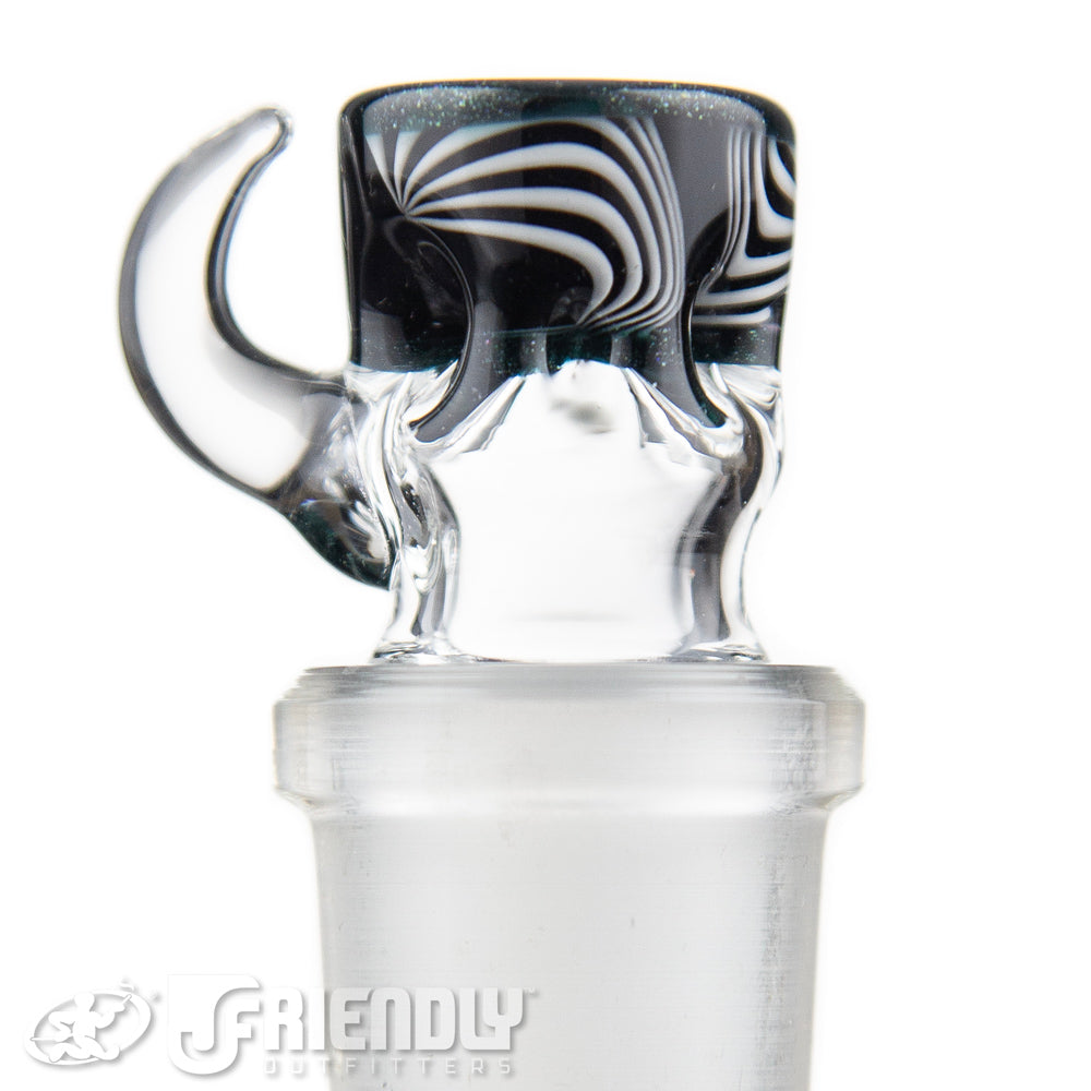 Liberty Glass 18mm Black & White Multi Pinch Slide