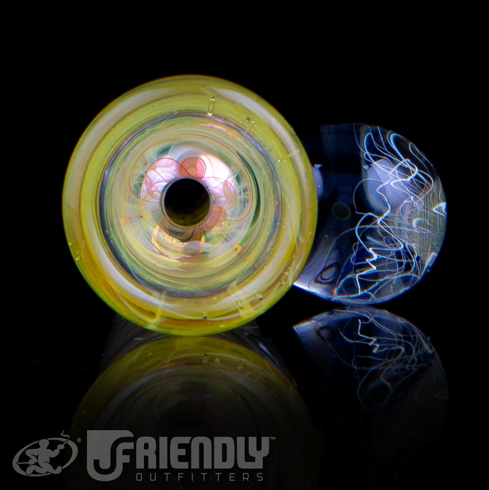 Royals Glass Fumed Onie w/ NS Yellow Accents