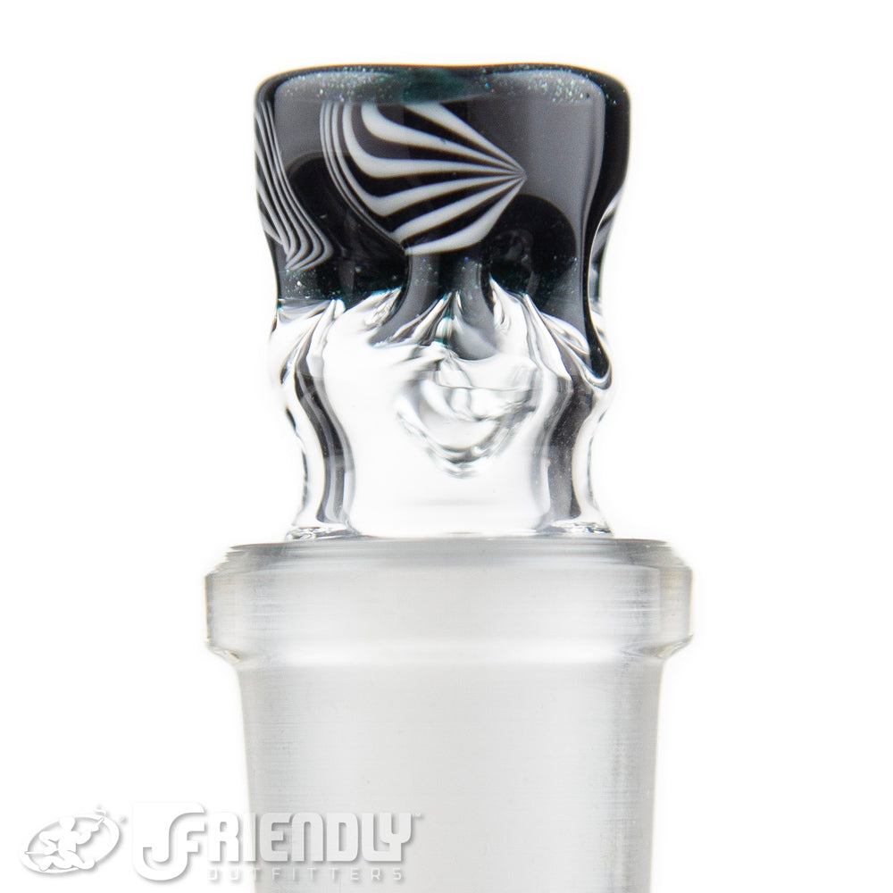 Liberty Glass 18mm Black & White Multi Pinch Slide