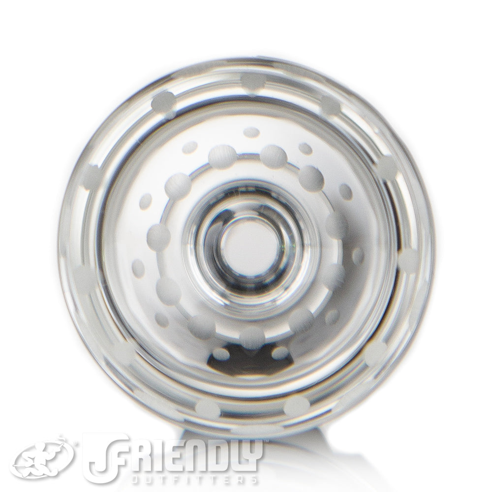 Mobius Glass 14mm Cold Worked Single Hole Slide #1